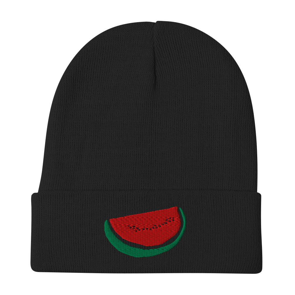 EMBROIDERED WATERMELON BEANIE