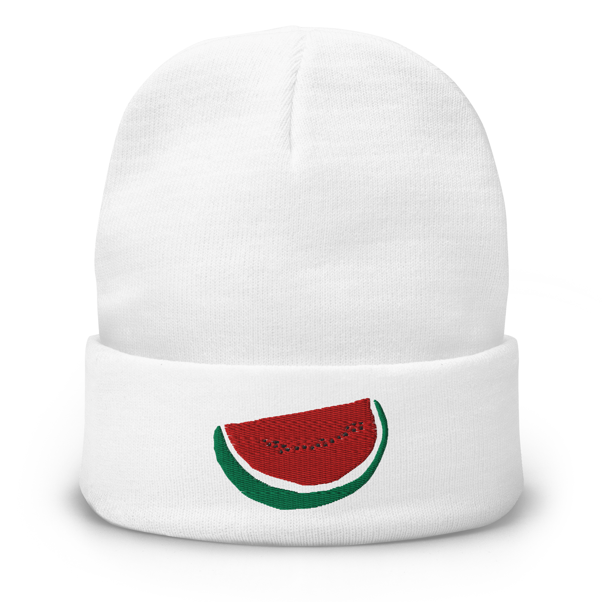 EMBROIDERED WATERMELON BEANIE