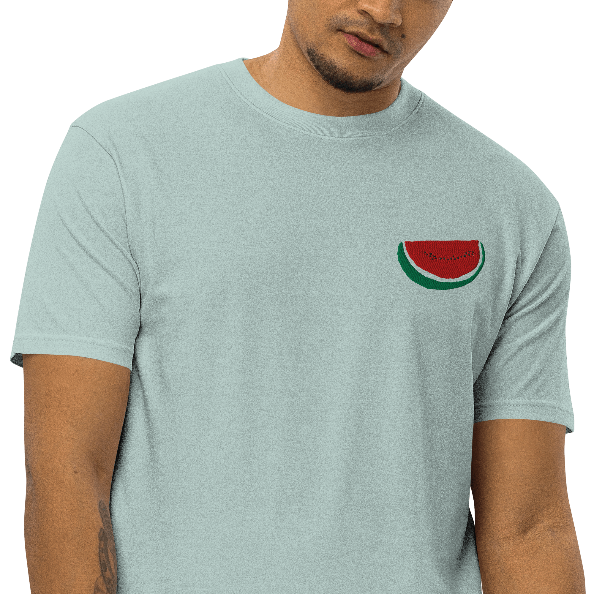 EMBROIDERED WATERMELON TEE