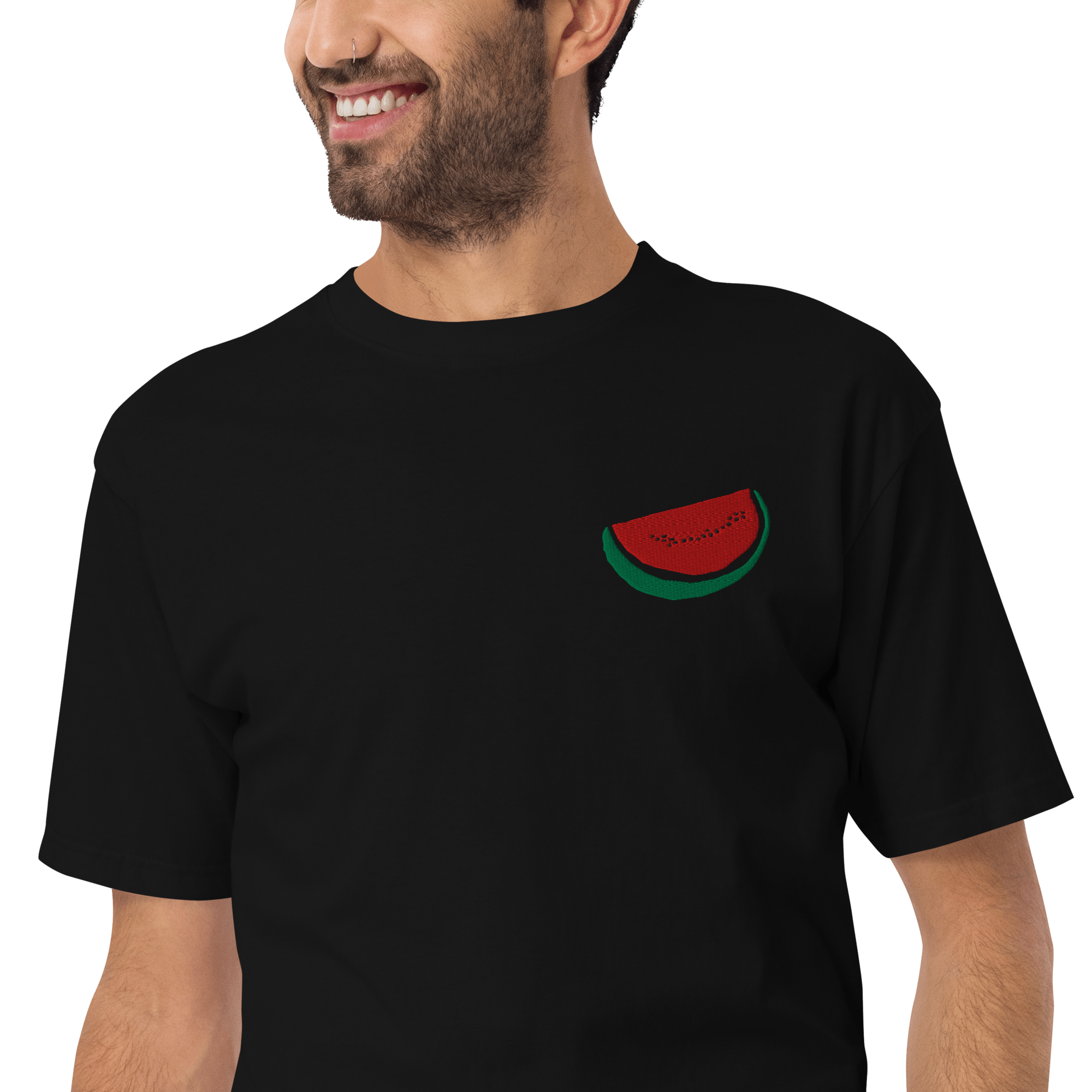 EMBROIDERED WATERMELON TEE