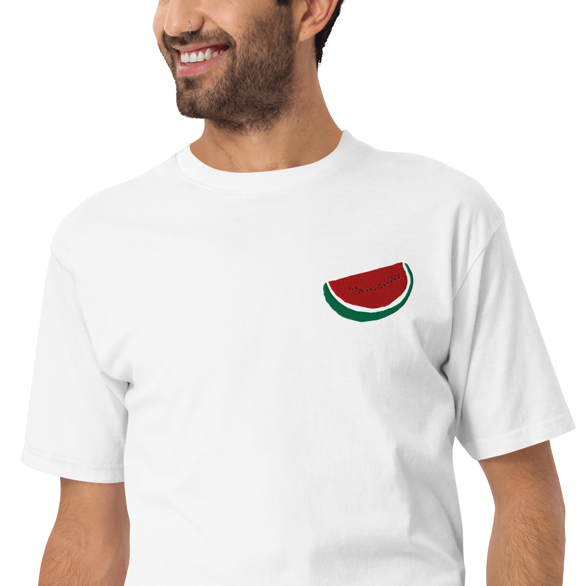 EMBROIDERED WATERMELON TEE