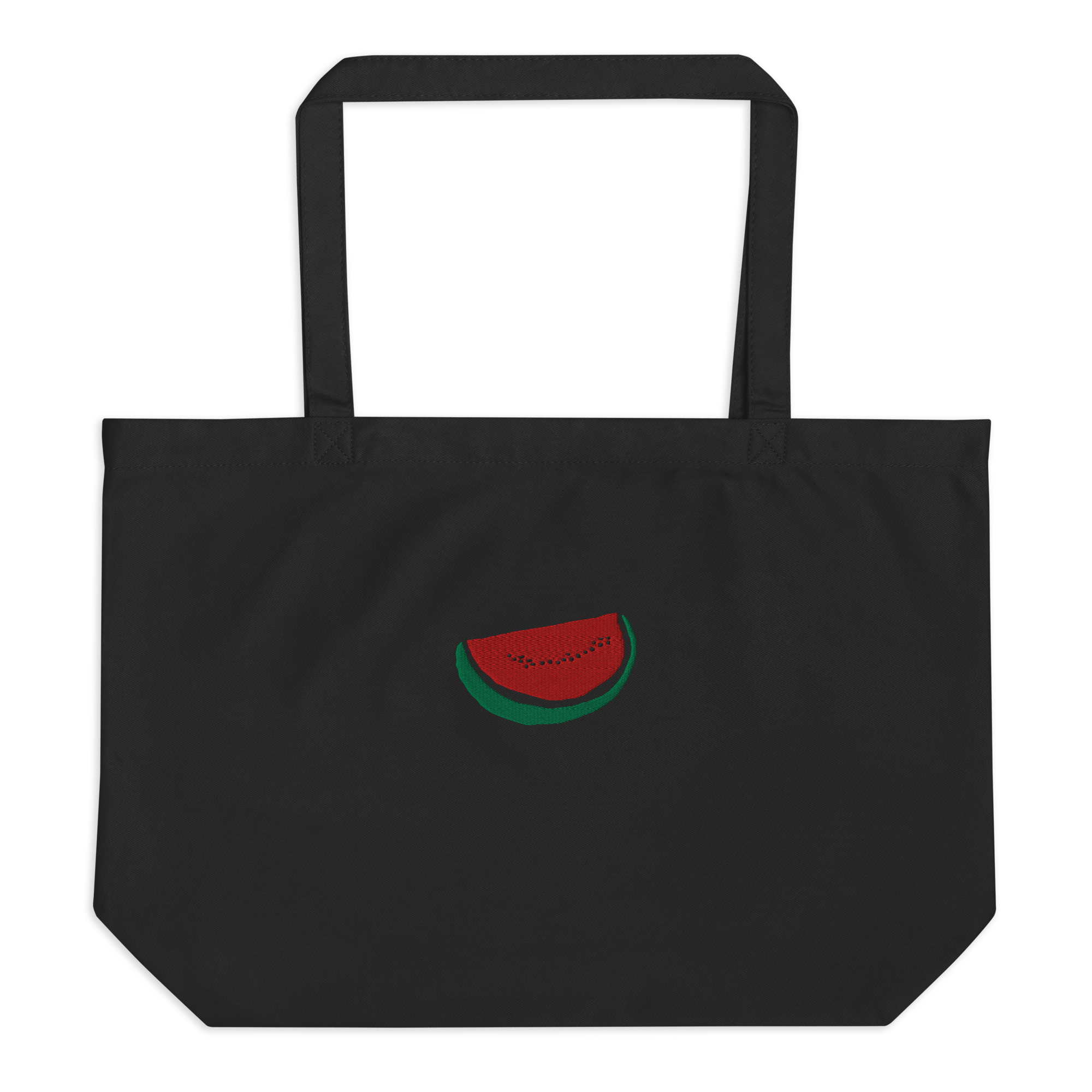 EMBROIDERED WATERMELON TOTE BAG