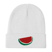 EMBROIDERED WATERMELON BEANIE